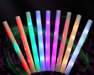 MultipleMode Flashing LED Foam Multi-Color Baton Lights New <strong>Glow</strong> <strong>Stick</strong> for Graduation Ramadan Christmas School Birthday Parties - Product Image 1