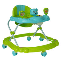 En gros Personnalisé 360 Degrés Rotation Push Walker Réglable Pliant Bébé Activité D'apprentissage Musique Dessin Animé Roues En Acier Inoxydable