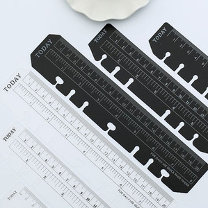 DIY Loose-Leaf máy tính xách tay phụ kiện nhựa Bookmark Cai Trị cho A5 A6 A7 nhà học tập văn phòng trường sử dụng - Product Image 2