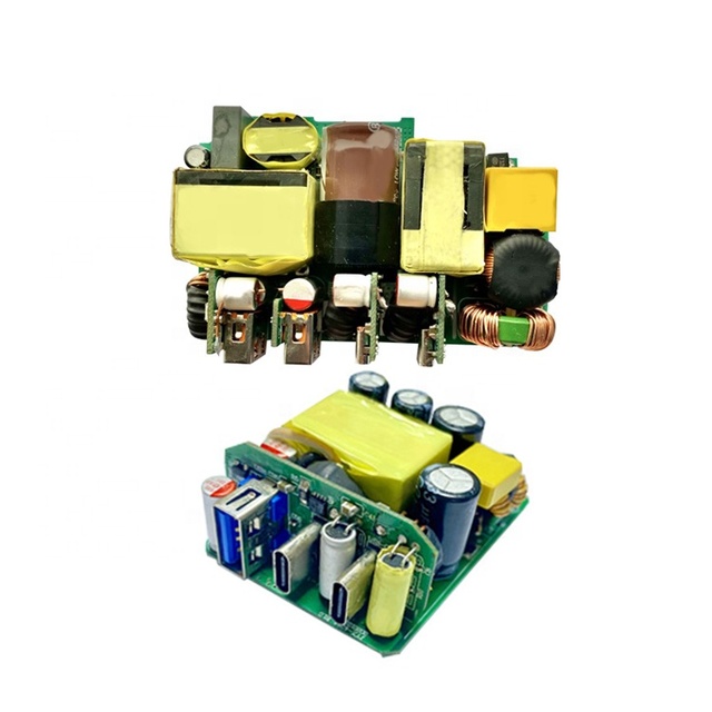 High Power PD USB C Type-C Gan Charger PCBA 45W 60W 65W 100W 120W 140W Adapter PCB Circuit Board AC DC Charging IC Chip