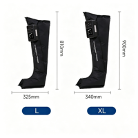 Bottes de compression d'air à 5 chambres pour la thérapie de récupération, masseur de compression des jambes avec chaleur pour la circulation sanguine