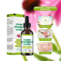 Gouttes de soutien lymphatique HDK 60ml avec Échinacée, Pissenlit, Bardane, Sans alcool, Végétalien, Complément OEM ODM