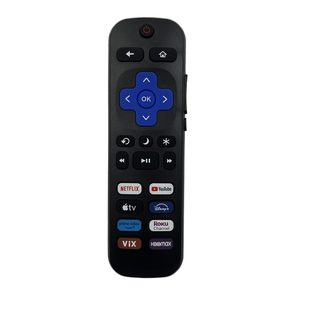 Popular 22 Keys Wholesale TV Remote Control with 8 Channels Shortcut  Buttons Compatible for Roku Smart TVs