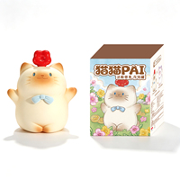 Celengan Kucing PAI Cozy Mood, Celengan Kucing Kartun Lucu, Figur Resin Koleksi untuk Dekorasi Meja Rumah, Hadiah Anak-Anak