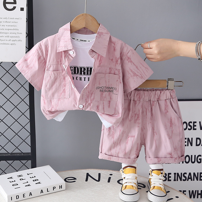 Boys Summer Clothes Short sleeved Two