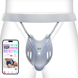 Vibrateur d'entraînement pénien portable, contrôle intelligent par application IA, jouet sexuel vibrant pour homme, stimulateur de gland, masturbateur masculin, jeux pour adultes - Product Image 1