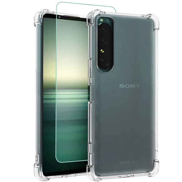 Hot Sale Shock-Absorption Flexible TPU Transparent Clear Phone Case for Sony Xperia 1 IV