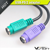 PS/2 PS2 Buchsen tastatur zu USB 2.0 1.1 Stecker Adapter Adapter Konverter