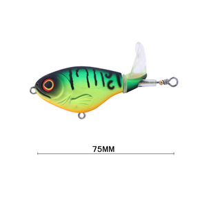 Señuelo Flotante de Superficie <span class=keywords><strong>Whopper</strong></span> Plopper de 75 mm y 17 g, con Ojo de Pez 3D y Cola con Hélice Giratoria, Cebo Duro para Pesca de Lubina en Agua Dulce y Salada - Product Image 4