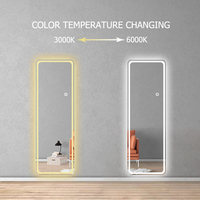 Miroir mural LED pleine longueur STANHOM CE UKCA RoHS IP44, miroir de salle de bain premium éclairé