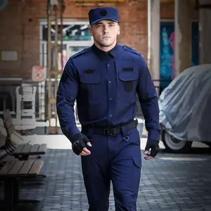 Uniforme di sicurezza di alta qualità Set guardia personalizzata uomo guardia di sicurezza reale pantaloni camicie uniforme
