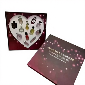 Ensemble cadeau de flacons de <span class=keywords><strong>parfum</strong></span> miniatures arabes en verre doré estampé, de marque de luxe originale, pour femmes <span class=keywords><strong>et</strong></span> hommes, en gros, personnalisé - Product Image 1