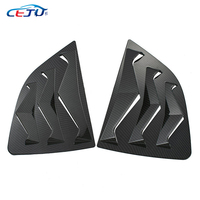 Capuchons de couverture d'évent de persiennes de fenêtre latérale arrière de voiture en ABS noir brillant pour Honda Fit Jazz 3th Gen RS GK5 GH7 GP6 2014-2020
