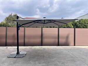 Fábrica al por mayor 2,5 m 3M tamaño grande plegable LED Solar al aire libre Patio terraza sombrilla <span class=keywords><strong>para</strong></span> restaurante Hotel al aire libre hoteles romanos - Product Image 6