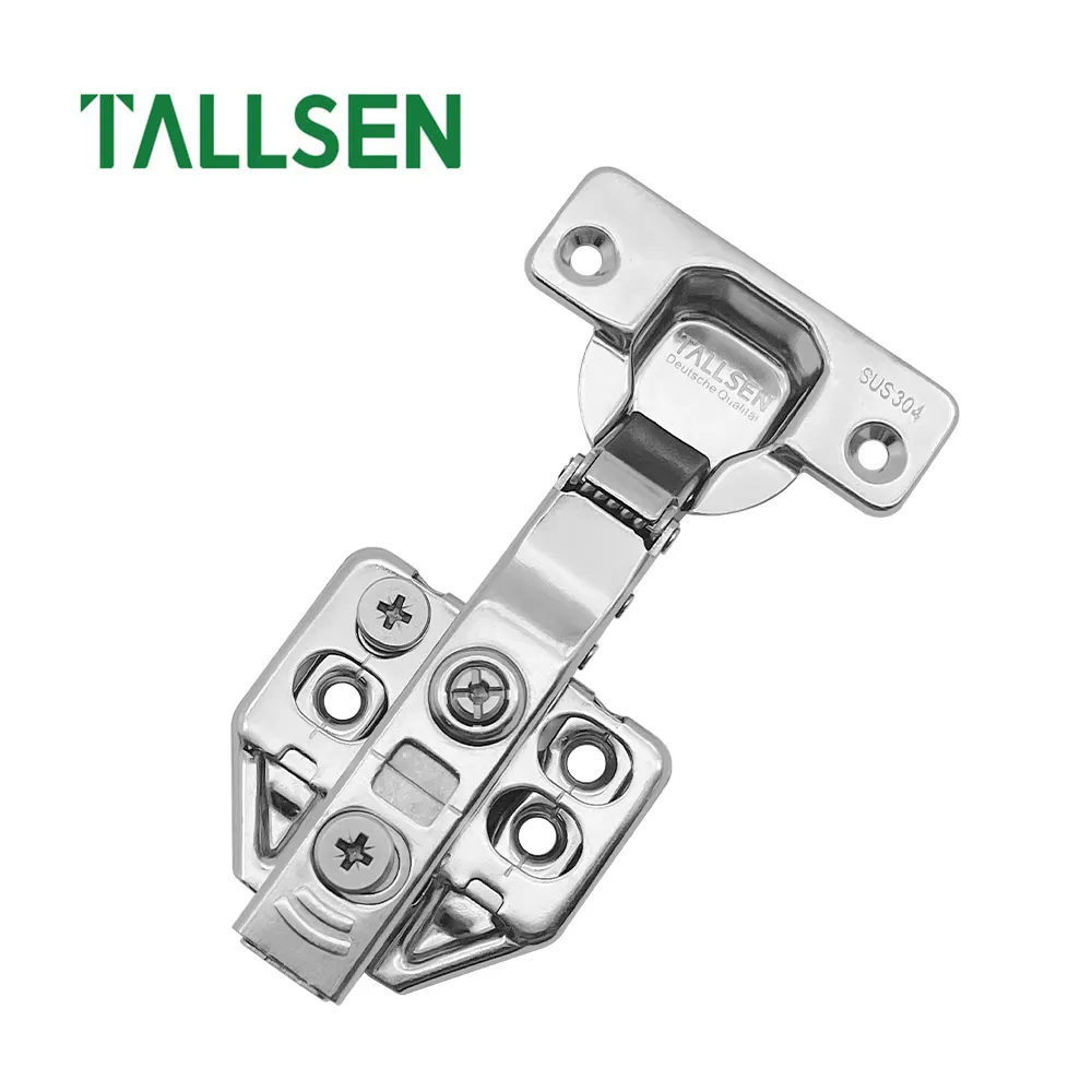 Tallsen bán buôn 100 độ thép không gỉ SS304 chậm đóng góc bản lề cho tủ bếp bản lề