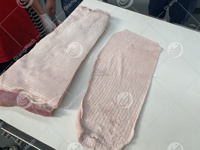 Pengiris kulit babi otomatis, mesin pemotong pengupas kulit sapi babi domba otomatis