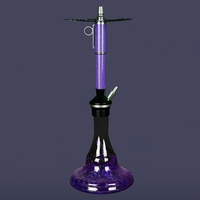 Ensemble complet de narguilé Shisha Hookah avec bol en céramique Pinces Hookah Hose Shisha Narguile Sheesha Narguile Chicha Water Pipe Hookah