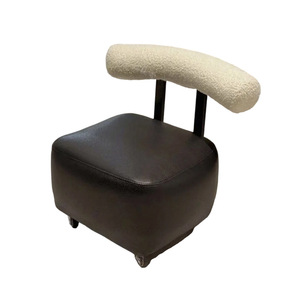 Custom Made Caster <b>Stool</b> With Omnidirectional Wheels Soft Seat Home Ottoman For Living Room Adult Use - Product Image 4