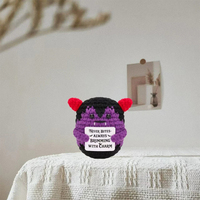 Halloween Énergie Positive Vampire Fantôme Poupées Mignon Crochet Poche En Peluche Tricoté Figurines Tissées À La Main Maison Jouets De Noël