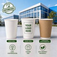 Gobelets en papier jetables colorés de 9 oz avec logo personnalisé pour la vente en gros par le fabricant – Gobelets à café personnalisés pour fêtes et événements