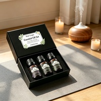 Ensemble d'huiles essentielles d'aromathérapie 3 pièces 10ml Lavande Menthe poivrée Citronnelle pour diffuseur OEM Vente en gros