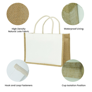 <span class=keywords><strong>Bolsa</strong></span> <span class=keywords><strong>de</strong></span> yute ecológica con logotipo personalizado, lona en blanco con costuras <span class=keywords><strong>de</strong></span> color para regalos <span class=keywords><strong>de</strong></span> boda, <span class=keywords><strong>bolsa</strong></span> <span class=keywords><strong>de</strong></span> compras cómoda y elegante - Product Image 6