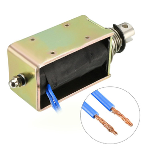 DC 24V 55N 10mm İnme çekme itme tipi açık çerçeve Solenoid Electromagnet doğrusal hareket JF-1264B - Product Image 3