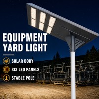 Lampadaire solaire tout-en-un 600W avec 6 modules LED, IP65, pour routes, cours, aéroports, fermes et projets routiers ruraux