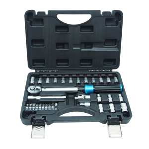 Juego de brocas de llave dinamométrica personalizable de 1/4 ", 2-30Nm, 21 Uds., para <span class=keywords><strong>bicicleta</strong></span>/motocicleta, herramientas de mantenimiento, llave dinamométrica de acero al <span class=keywords><strong>carbono</strong></span> - Product Image 1