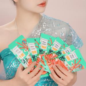 Vegan Hot Strip Snacks picantes Gluten picante Comida vegetariana Snack Latio Snacks asiáticos picantes del fabricante ISO HACCP - Product Image 6