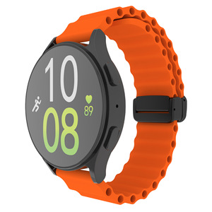 Correa de Reloj Magnética de Silicona para Reloj Inteligente Serie para <span class=keywords><strong>Samsung</strong></span> para Huawei Ocean Fold, Correa de Muñeca de 20 mm y 22 mm - Product Image 1
