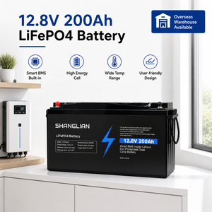 Batería de Fosfato de Hierro y Litio de 12.8V 200Ah, Amplio Rango de Temperatura, Batería de Almacenamiento de Energía Solar para Respaldo Doméstico Fuera de la Red - Product Image 1