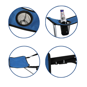 HOMFUL户外花园便携式沙滩椅折叠露营椅带扶手 - Product Image 2