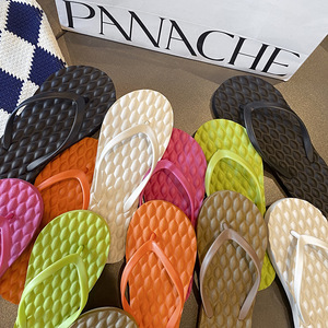 Tongs et Claquettes d'Été en Caoutchouc, Design Tendance, Sandales Plates pour Femmes et Dames - Product Image 4