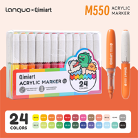 Ensemble de 24 marqueurs acryliques liquides directs en forme d'œuf, non effaçables, pour enfants, dessin artistique, peinture permanente imperméable, bricolage