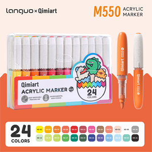 Ensemble de 24 marqueurs acryliques liquides en forme d'œuf pour enfants, <span class=keywords><strong>dessin</strong></span> artistique, peinture permanente imperméable, marqueurs pour bricolage - Product Image 1