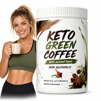Poudre de café vert Keto AegleWell OEM, saveur liqueur d'anis, extrait végétal naturel, café instantané en poudre pour l'apport énergétique quotidien