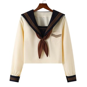 Japonés coreano estudiante Jk uniforme falda camiseta Falda plisada ropa de escuela secundaria encantador Cos marinero <span class=keywords><strong>colegiala</strong></span> disfraces - Product Image 3