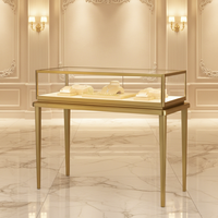 Vitrine de présentation de bijoux MASTER en verre élégant pour colliers, boucles d'oreilles, bagues, bracelets, chaînes de cheville, bijoux en or et en platine