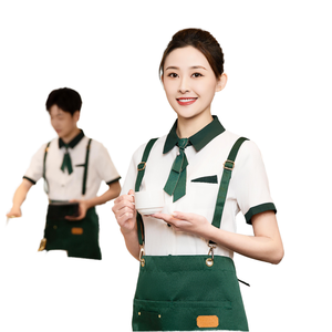 Chemises de <span class=keywords><strong>serveuse</strong></span> à manches courtes élégantes et confortables pour femmes dans les hôtels, les cafés et les supermarchés - Product Image 1