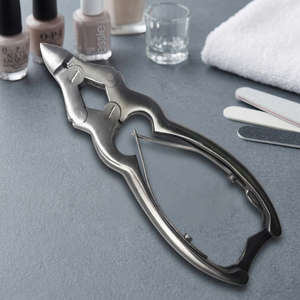 ASAP Coupe-ongles robuste en acier inoxydable, économique, double action, pour podologie, droit et courbé - Product Image 2