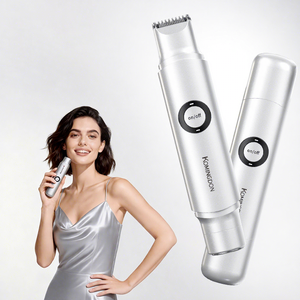 Tondeuse Électrique Double Tête pour <span class=keywords><strong>Femme</strong></span>, <span class=keywords><strong>Rasoir</strong></span> Épilateur Intime et Maillot, Utilisation Humide et Sèche, Rechargeable USB - Product Image 1