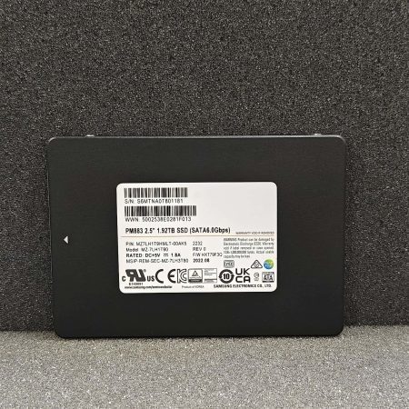Hot Sale Used PM883 1.92TB SATA SSD 6Gb/s 2.5-Inch Enterprise Internal Solid State Drive MZ7LH1T9HMLT