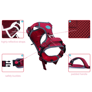 Arnés de Perro Ajustable y Reversible de Nailon Reflectante, Sin Tirones, Personalizado, para Verano, Conjunto de Arnés y Correa para Perros Grandes - Product Image 5