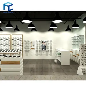 Factory Price Wooden Optical Store Display Customized Sunglasses Showroom Design For Optical Shop