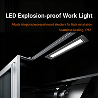 Lampe de travail LED étanche IP68 F9P à LED plates et discrètes pour machines industrielles, tours CNC et machines-outils