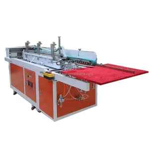 PVC PET PP semi automatic box side pasting machine ,clear boxes pasting machine ,plastic APET box sticking machine