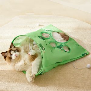 2025新设计聚酯声音宠物猫隧道玩具袋形状与互动猫玩具球 - Product Image 4