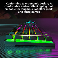 Clavier Gamer Personnalisé en Gros Teclado Rétroéclairé RGB Clavier Mécanique Souris Combinés Clavier et Souris de Jeu pour Ordinateur