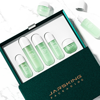 30 ml 50 ml 100 ml 120 ml Personnalisé Givré Vide Pompe Lotion Cosmétique Emballage Luxe Verre Soin de la Peau Bouteilles et Pots Ensemble